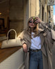 Solid Lace Up Long Trench Coat Women Full Sleeve Lapel Single Breasted Loose Outerwear Lady Autumn Daily Highstreet Coat
