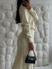 Women's Autumn Winter Knit Cardigan Pants Set Slim Fit Long Sleeve Long Trousers Simple Solid Color Sweater Suit