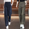 Army Green Wide-Leg Overalls Pants Women Spring Autumn 2026New Drape High Waist Trousers Loose Slim Narrow Straight Pants Female