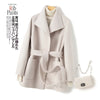 Winter Double-sided Woolen Coat Women's Short Hepburn 100% Wool Coat for Women Elegant Clothes Chaqueta Feminine F