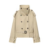 Mujer Short Women's Trench Coat Double Breasted Windbreaker Woman Belt Winter Coats for Women Outdoor Coats Outerwears