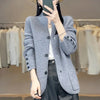 Autumn Winter Korean Stand Collar Knitting Cardigan Women's Sweater Jacket Loose Ladies Sweater Coat Tops