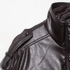 Women's Faux Leather Short Jacket Coat Long Sleeve High Collar Chic Top with Flap Pockets Female Outerwear
