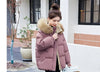 Cotton-Padded Jacket Women Winter Heavy Wool Collar Parkas Short Coat Female Thick Warm Down Cotton Overcoat Ladies Top