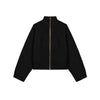 Casual Solid Loose Knit Coat Women All-match Lapel Zippers Full Sleeve Lady Coats Female Autumn Winter Lady Outwears