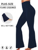 Plus Size Elegant Women's High-Waisted Flared Pants for Yoga Workout. Suitable for Women Leggings to Use for Leisure