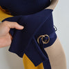 Fall Winter Knit Rib Wrap Hips Bodycon Pencil Dress for Women Elegant Long Sleeve Turtleneck Sweater Dress with Belt