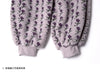 Grey Purple Lamb Wool Pants Women's Winter with Thick Velvet Design and Small Flower Shrink Mouth Pants