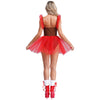 Adult Christmas Cosplay Costume Gingerbread Stripe Patchwork Velvet Dress Women Party Gingersnap Role-playing Cosplay Dress-up