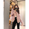 Pink Tassel Fragrant Tweed Suit Coat Female Autumn Winter Thickened Retro Double-Breasted Women Blazers