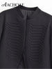Women Baroque Cropped Jacket Military Inspired Structured Shoulder Asymmetric Hem Elegant Short Blazer Jacket Outerwear