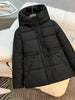 4 Colors Stylish Casual Padded Zipper Cozy Thickened Warm Winter Hooded Cotton Coat Women Chic Female Outerwears