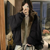 Winter Double Sided Wearable Plus Velvet Thick Warm Loose Women Parka Coats Fleece Hooded Casual All-match Cotton Padded Jackets