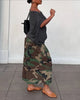 Women's Camouflage Wide Leg Pants Loose Casual High Waist Trousers Vintage Pockets Cropped Pants Streetwear Harajuku Capris