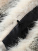 Women Color Block Faux Fur Coat Casual Round Neck Long-sleeved Fluffy Warm Crop Coats Winter Lady Chic Daily Street Jacket