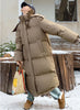 Padded Women Jacket Windproof Warm Winter Long Parkas Overcoat Loose Casual Hoodie Coat Skiing Outerwear Длинные п
