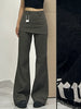 Botvotee Fake Two-Piece Plus size Wide Leg Jeans for Women Y2k Streetwear High Waisted Flare Denim Pants