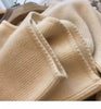 Crew neck 100 pure cashmere cardigan small fragrant coat women's spring and autumn loose wool knit sweater