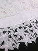 Elegant Lace Dress Irregualr Length Wedding Guest Bridal Shower for Bride Midi O Neck Hollow Out Women Classy Business Party