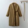 Women Autumn Winter Kimono Long Parka Thick Warm padded long Coat for cold winter