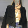 Crop Black Short Clothing Women's Blazers Female Coats and Jackets White Outerwear Youthful Woman Clothes Korean Bring