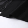 V-Neck Longline Tailored Double-Breasted Blazer Coat Black Peak Lapel Welt Pockets Autumn Elegant Office Women Outerwear