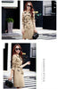Purple Windbreaker Women Mid-Long Trench Coat Spring Korean Slim Waist British Casual Autumn Coat With Belt Outwear Top