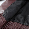 Vintage Wine Red Loose Short Leather Jacket Women Lapel Long Sleeves Zipper Cropped Coat Autumn Lady Street Outwear