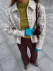 Leopard Printed Faux Fur Women's Coats Slim Lapel Single Breasted Full Sleeve Coat Autumn Winter Lady Warm Jackets