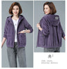Corduroy Short Coat 5XL Women's Spring Autumn Korean Loose Solid Hooded Jacket Casual Female Zipper Coat Tops