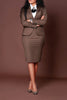 Two Piece Sets Women Skirt Blazer Turn Down Collar Tops Y2k Streetwear Elegant Dress Sets Skirts High Waist Work Matching Sets