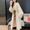 Imitation Mink Velvet Cardigan Sweater Jacket Women Autumn Winter Korean Loose Elegant Knitted Coat Female Tops