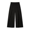 Mujer Black Baggy Pants Woman Pleated Wide Leg Pants for Women Striped Casual Women's Pants Spring High Waist Trousers Womens