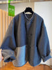 Korean Style Single Breasted Coats Women Autumn Patchwork Gray Loose Casual Coats