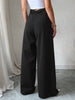 Women`s High Waist Wide Leg Pants Formal Office Wear Trousers Black/Grey Loose Fit S-xxl Spring-Autumn Daily Elegant Trousers