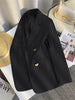 Women's Blazer Spring Autumn Korean Long Sleeve Office Straight Suit Jacket Casual Loose Street Blazers Coats