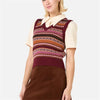 Sweater Vest Women V Neck Japanese Striped Stylish Harajuku All-match Unisex Clothing Knitwear Y2K Baggy Streetwear
