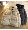 Korean Winter Leisure Cotton Clothes Women Parker coat Y2K Multi-functional Fake Two Pocket Zipper Down Jacket Thick Coat