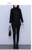 High End Women's Solid Woolen Coat Autumn Winter Middle Aged Mother Wool Trench Outwear Large Size Mother Warm Blend Jacket 4XL