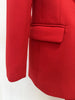 High Street Designer Runway Suit Set Women's Three Dimensional Flower Suit Jacket Trousers Pants Suit 2pcs