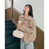 Spring Autumn Female Long Sleeves Jacket Women Advanced Leisure Short Tweed Coat Ladies Casual Round Neck Tops Outwear