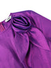 Stylish A Line Dresses for Women O Neck Long Flare Sleeve 3D Flower Ruffles Midi for Party Weddings and Special Events