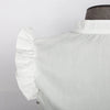 Vintage Hollow Out Maxi VestidosLong Puff Sleeve Dress Women Autumn WaitedRobe Stand Collar Button Dresses
