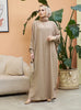 Abaya Dress Muslim Robe Abaya Ramadan Ladies Long Sleeve Islamic Dress Middle East Abayas Women Clothing Without Hijab