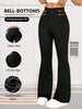 Women's High-Waist Hip-Lifting Slim Bell-Bottoms Are Comfortable and Elastic for Leisure and Daily Commuting Yoga Fitness