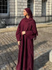 Turkey Dubai Muslim Winter Abaya Corduroy Women Closed Abaya Loose Daily Wear Muslim Long Winter Dress
