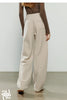 Women's Casual Pants Winter Cashmere-like Fleece-lined Tapered Thick Warm Trousers