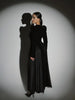 Women Chic Velvet Patchwork Chiffon Dress Elegant Full Sleeve Round Neck High Waist Maxi Dresses Lady Dinner Party Robes