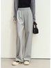 Minimalism Casual Pants for Women Autumn Wide Leg Loose Vertical Elastic Waist Drawstring Sporty Trousers 12343338