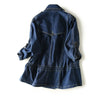 Korean Style Retro Denim Shirt Women's Spring and Autumn Niche Chic Unique Design Jacket Top
